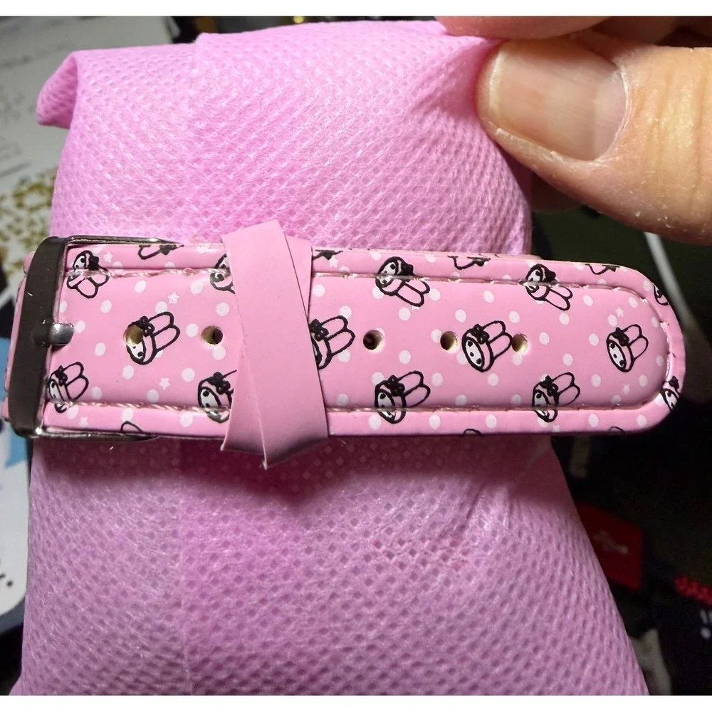 Sanrio‎ My Melody Wristwatch Kids Pink Polka Dot Strap New